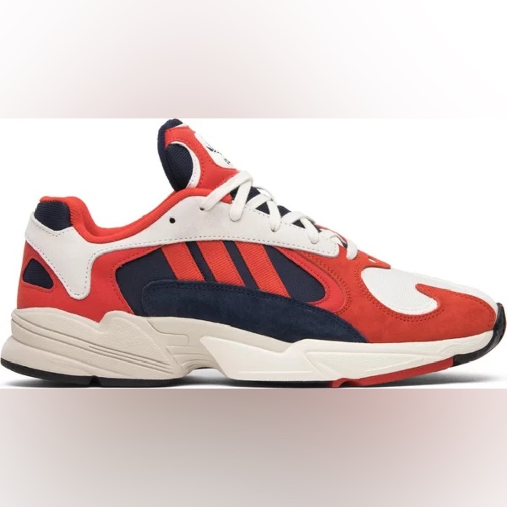 Adidas Yung 1 “chalk white/goku red”. Size 5. Like new!